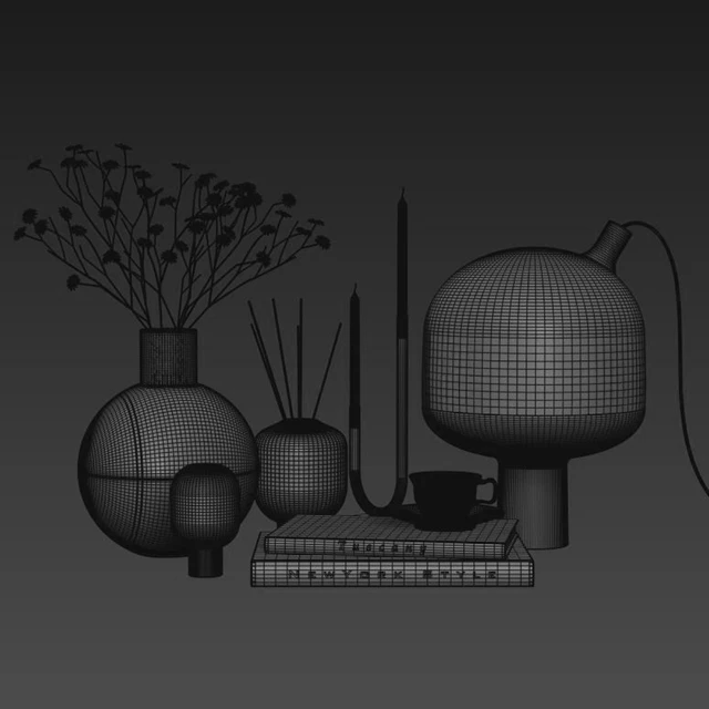 Decoration Set 001-Hauri Candleholder Arche Collection Curiosity objects — Скачать