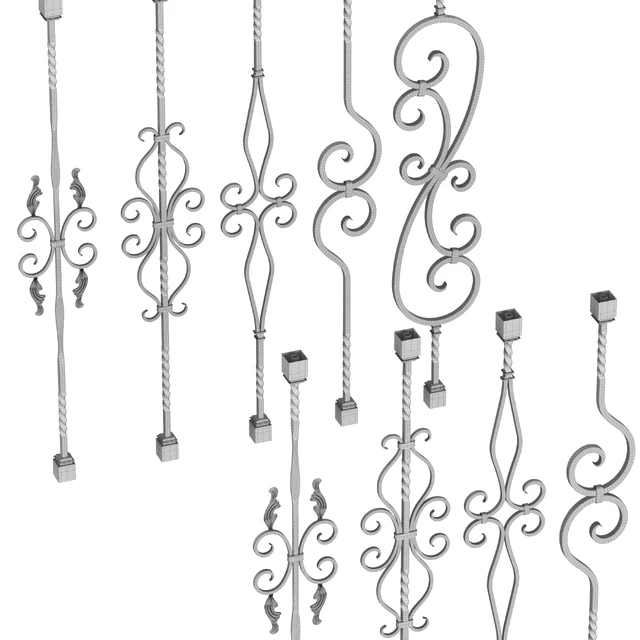 Wrought Iron Bundle No2 Railing — Descargar