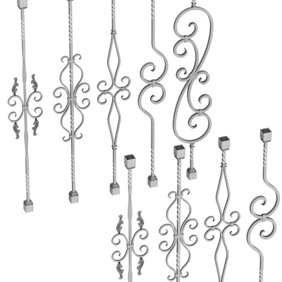 Wrought Iron Bundle No2 Railing — Ver 3