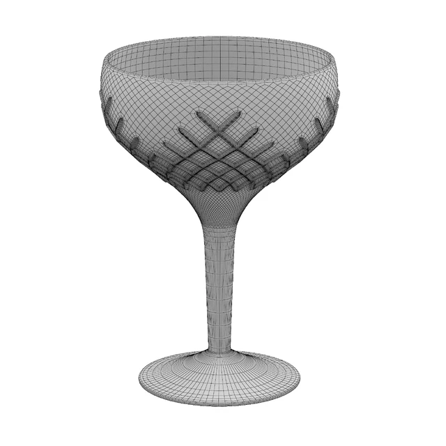 Barwell Cut Crystal Champagne Coupe — Download