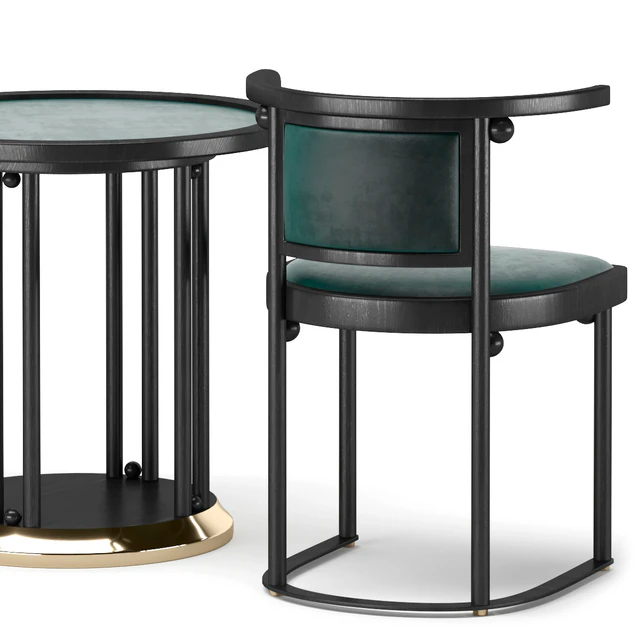 Стул Стол Табурет Wittmann Fledermaus Chair Stool Table — Скачать