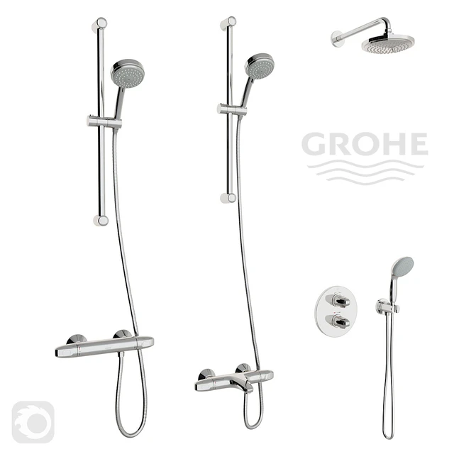 Набор термостатов Grohe Grohtherm 1000 — Скачать
