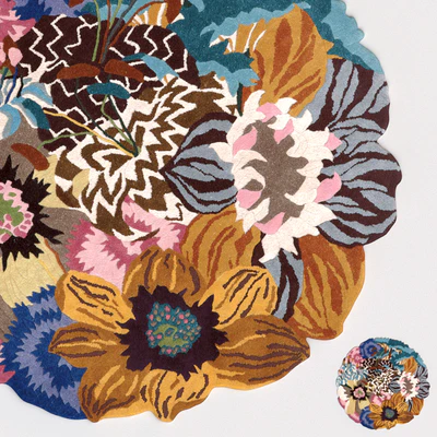 Rug Missoni Home Lilium Multicolor Rajmahal Round Rug — Ver 1