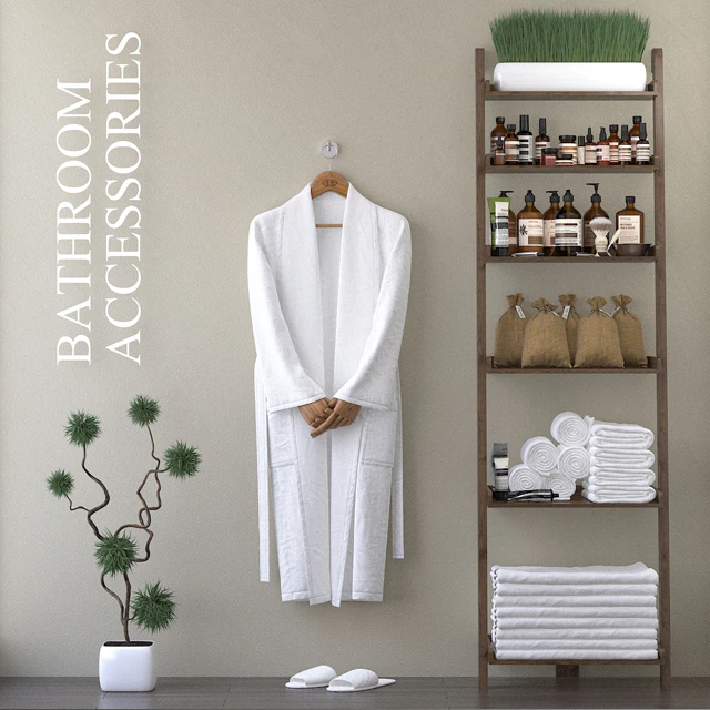 Bathrobe with bathrobe.H-1900mm. — Descargar