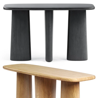 ANTHROPOLOGIE Kalle Sculptural Oak Console — Ver 1