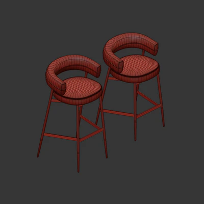 Bar stool Zanotta Nena — Ver 2