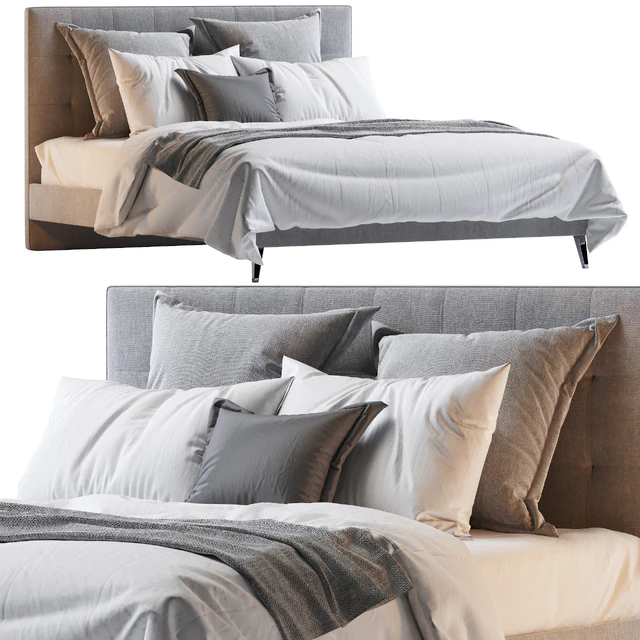 Aquilla Tufted Upholstered Low Profile Platform Bed — Descargar