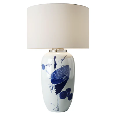 Chinoiserie Ceramic Table Lamp — Ver 2