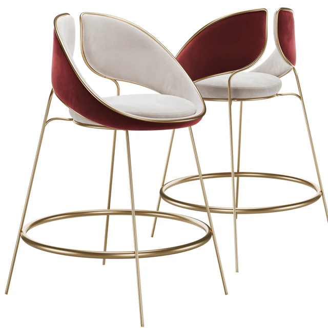 Hyoku Bar Chair Stool by Alma de Luce — Download