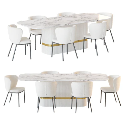 Dining table OSBORNE and chair Ciselia — Ver 1