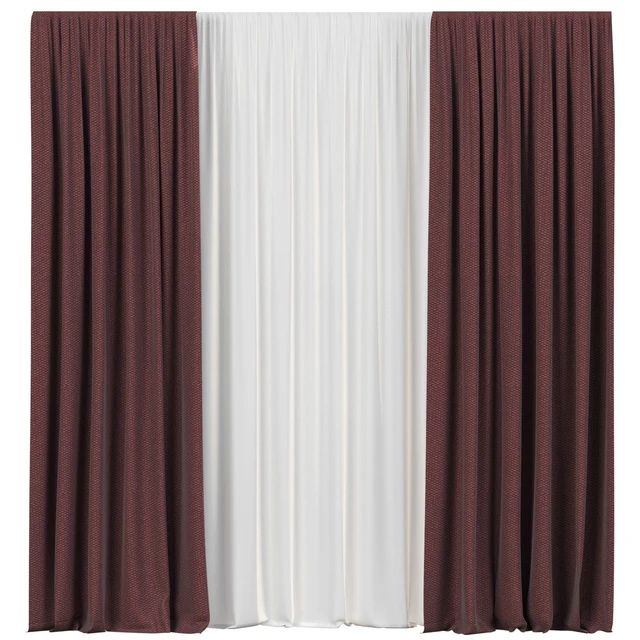 Curtains with tulle — Descargar