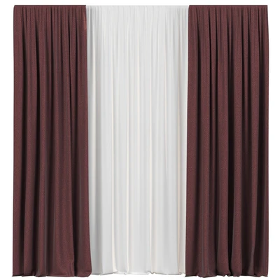 Curtains with tulle — Ver 1