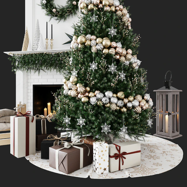 Christmas Decorative set sk 1 (Vray) — Скачать