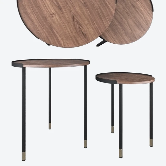Set of 2 tables ALINER CC0756M46, La Forma — Descargar