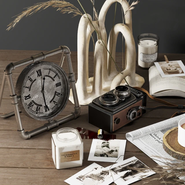 Decorative Set 02 Old Camera — Descargar