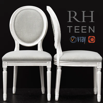 RH / VINTAGE FRENCH SEQUIN DESK CHAIR — Ver 1