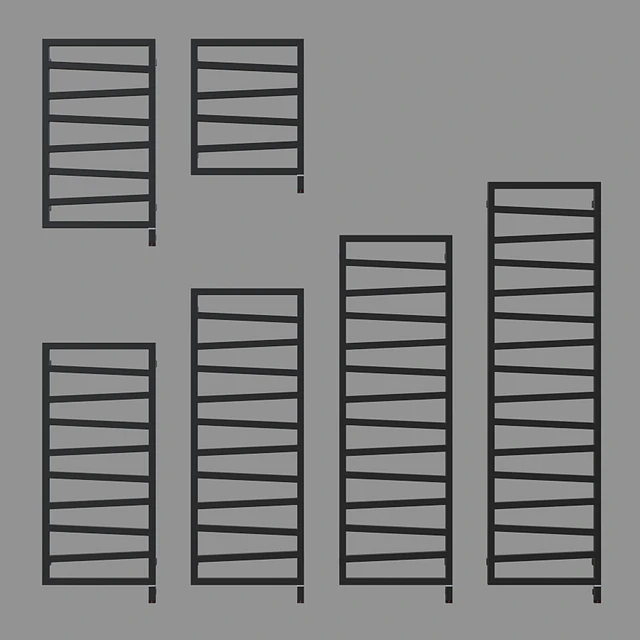 Heated towel rail Terma ZigZag (6 sizes). — Download