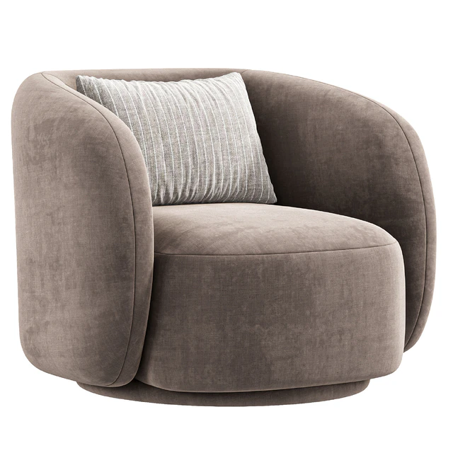 Poole Swivel Lounge Chair By Poly Bark — Descargar