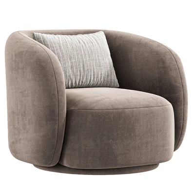 Poole Swivel Lounge Chair By Poly Bark — Ver 4