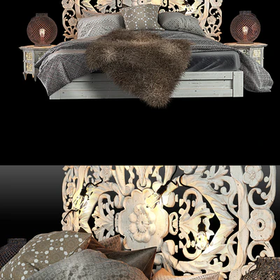 Bed in oriental style — Ver 2