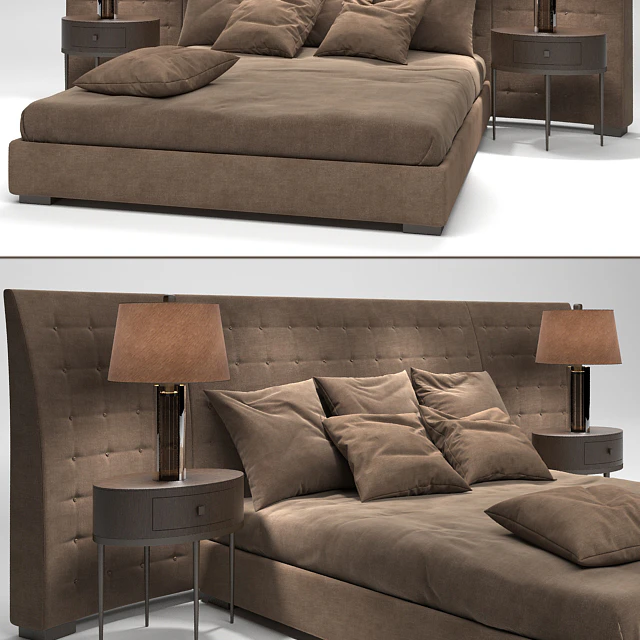 Flexform Mood Caress Bed — Скачать