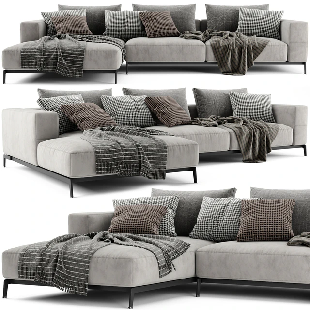 Flexform Ettore Chaise Longue Sofa 2 — Descargar