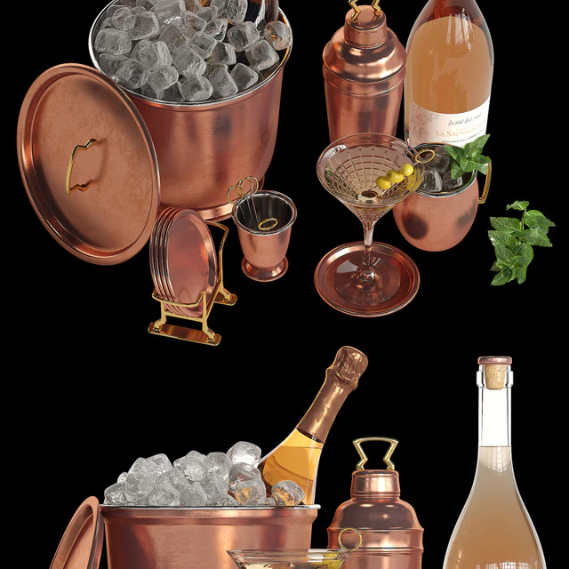 Potterybarn copper bar accessories — Descargar