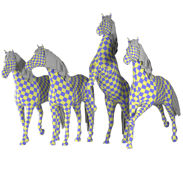 Horse in 04 Poses — Скачать