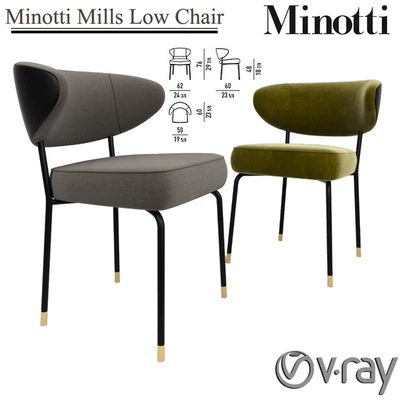 Minotti Mills Low Chair — Ver 1