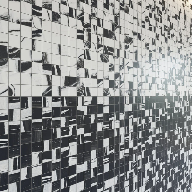 Architectural Design Floor gres Wave Flow B&W MARBLE set 2 — Descargar