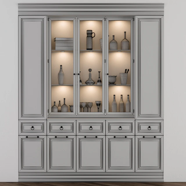 Classic Display Cabinet Black — Скачать