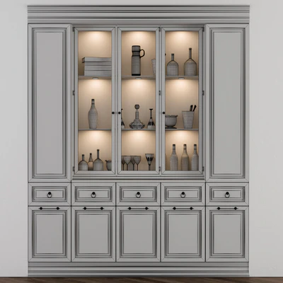 Classic Display Cabinet Black — Вид 2