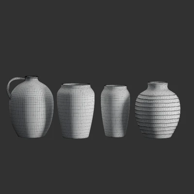 Artisan Hand Painted Vases (Pottery Barn) — Вид 3
