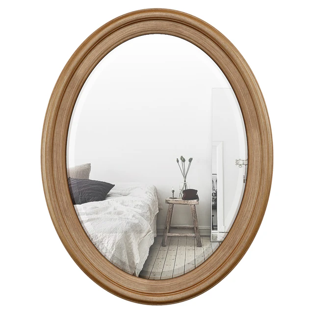 Oval Wood Wall Mirror DBHC4231 — Скачать
