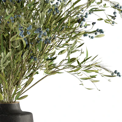 Bouquet - Green Branch in vase 54 — Ver 3