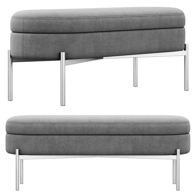 Chloe Storage Bench ottoman by Lumisource — Скачать