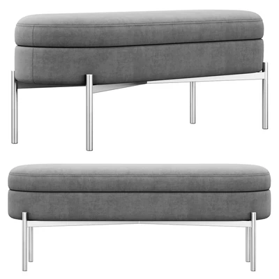 Chloe Storage Bench ottoman by Lumisource — Вид 2