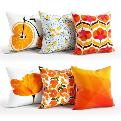 Orange Pillow Set 001 — descargar