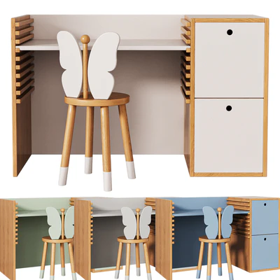 Mesa Crescer com Gavetas \ Growing table — Ver 1
