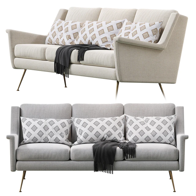 Carlo Mid-Century Sofa (77.5") — Скачать