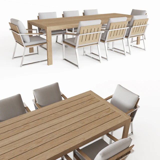 AEGEAN TEAK RECTANGULAR DINING TABLE — Descargar