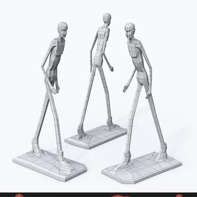 Sculpture - Walking Man — Ver 3