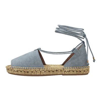 Lace up Espadrilles Alma Blue Sandals — Ver 2