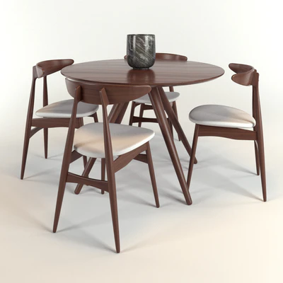 Обеденный стол и стулья Hans J. Wegner / Dining table and chairs set Hans J. Wegner — Вид 1
