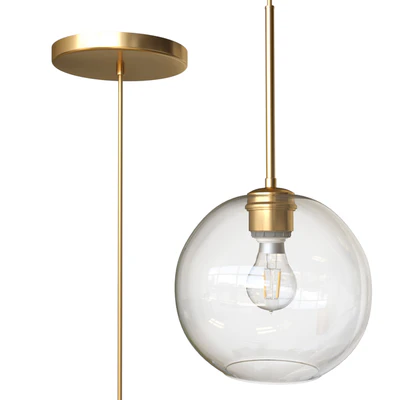 Sculptural Glass Globe Pendant small — Ver 3