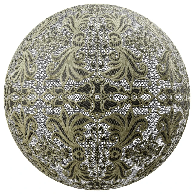 Lace Embroidery 08 | 4K | PBR | PNG | SBSAR — Descargar