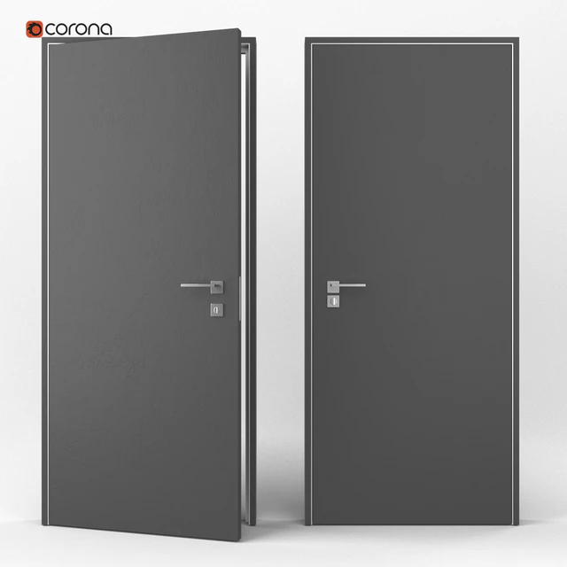 Flush-mounted interior door — Descargar