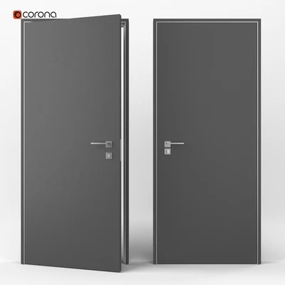 Flush-mounted interior door — Ver 1