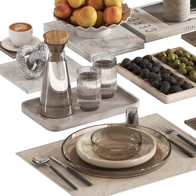 Tableware setting N032 — Скачать