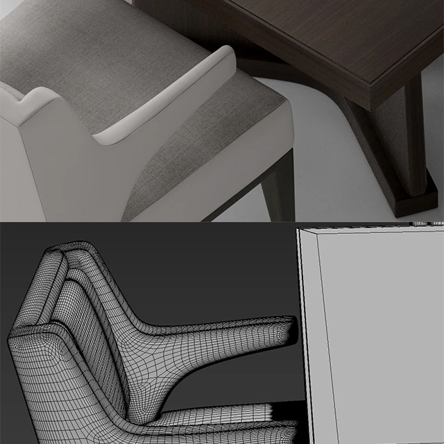 Table and chairs baker DINING CHAIR — Descargar